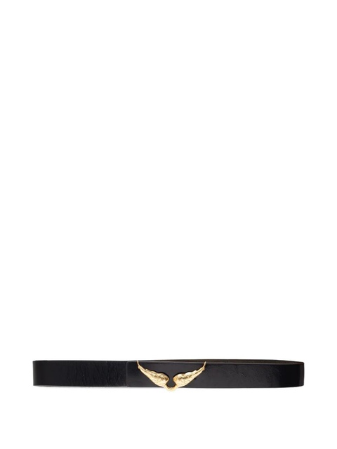 Zadig&Voltaire winged-buckle leather belt - Black - zdjęcie produktu nr 1