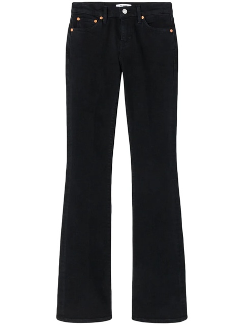 RE/DONE Midrise Baby Boot mid-rise bootcut jeans - Black - zdjęcie produktu nr 1