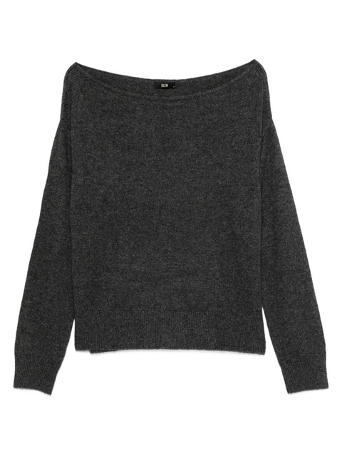 Eleh boat-neck cotton sweater - Grey - zdjęcie produktu nr 1