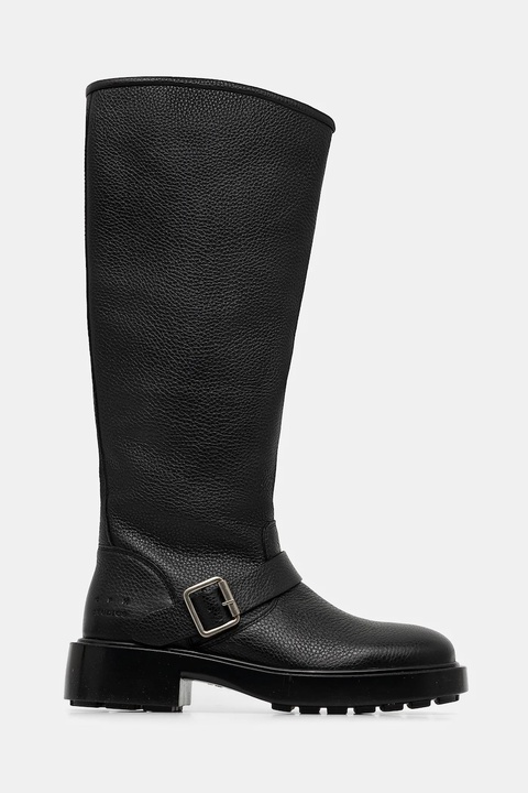 Copenhagen kozaki skórzane damskie kolor czarny na płaskim obcasie CPH441 leather - zdjęcie produktu nr 1