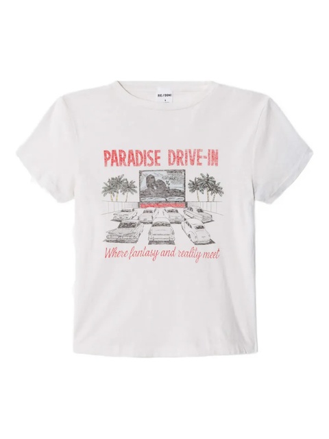 RE/DONE boxy drive-in tee - White - zdjęcie produktu nr 2