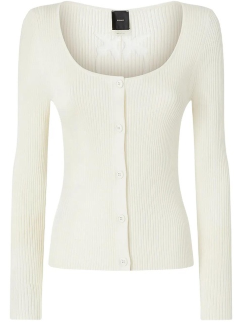 PINKO cut-out cardigan - White - zdjęcie produktu nr 1