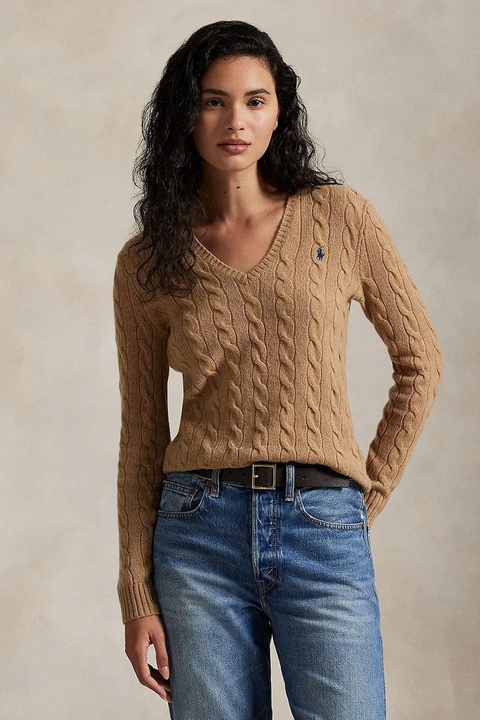 Polo Ralph Lauren sweter damski kolor beżowy 211971866 - zdjęcie produktu nr 1