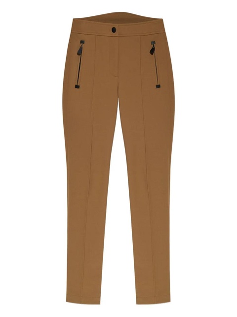 Moncler Grenoble zip-detail trousers - Brown - zdjęcie produktu nr 1