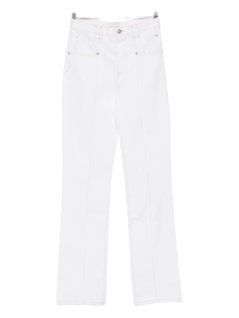ISABEL MARANT cotton straight jeans - White - zdjęcie produktu nr 1