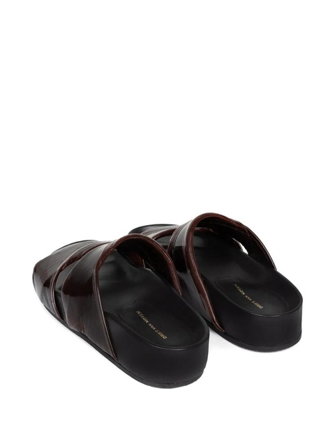 DRIES VAN NOTEN patent-leather double-strap sandals - Brown - zdjęcie produktu nr 2