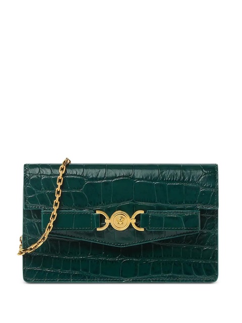 Versace Medusa '95 croc-embossed wallet - Green - zdjęcie produktu nr 1