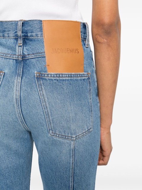 Jacquemus Le de-Nîmes high-waist cropped jeans - Blue - zdjęcie produktu nr 2
