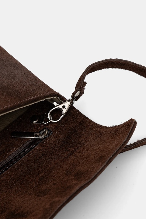 Answear.LAB kopertówka zamszowa kolor brązowy - zdjęcie produktu nr 2