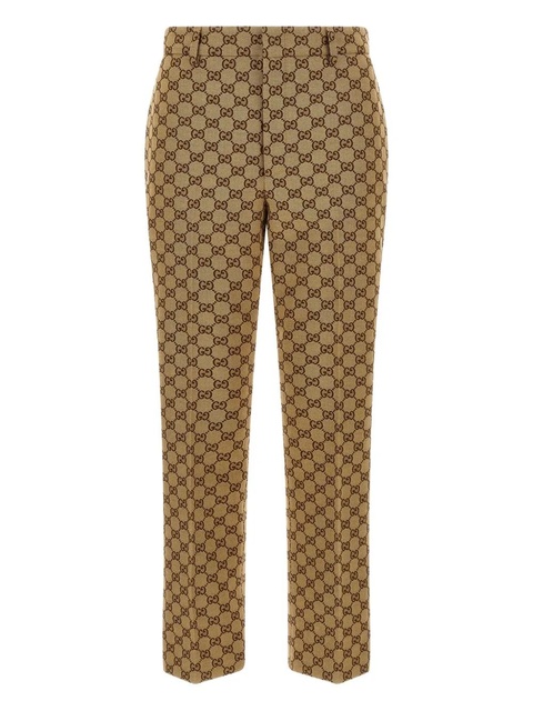 Gucci GG-canvas tailored trousers - Brown - zdjęcie produktu nr 2