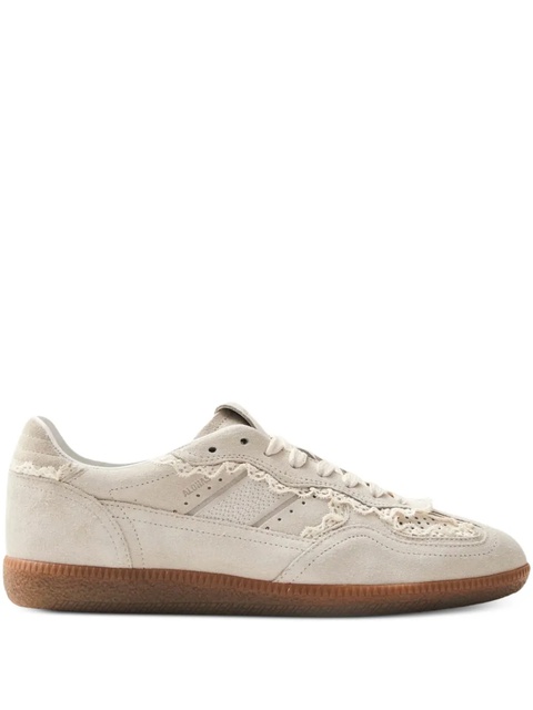 ALOHAS lace-trimmed leather sneakers - Neutrals - zdjęcie produktu nr 1