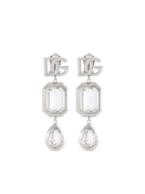 Dolce & Gabbana drop logo earrings - Silver - zdjęcie produktu nr 1
