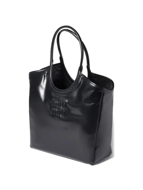 Miu Miu IVY leather tote bag - Black - zdjęcie produktu nr 1