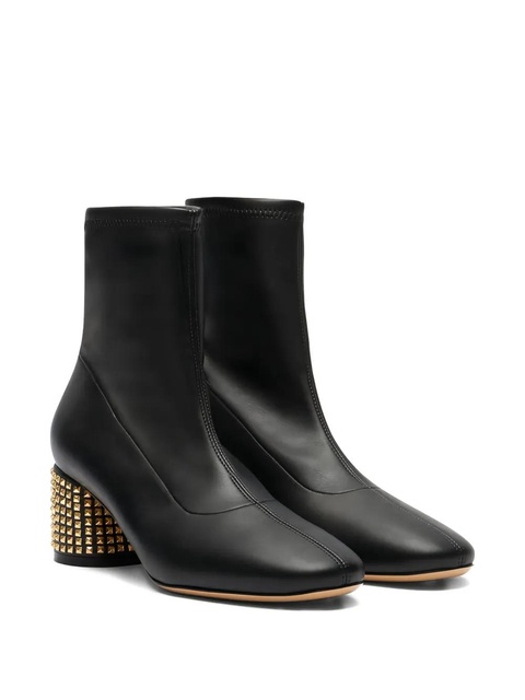 Casadei 50mm leather ankle boots - Black - zdjęcie produktu nr 1