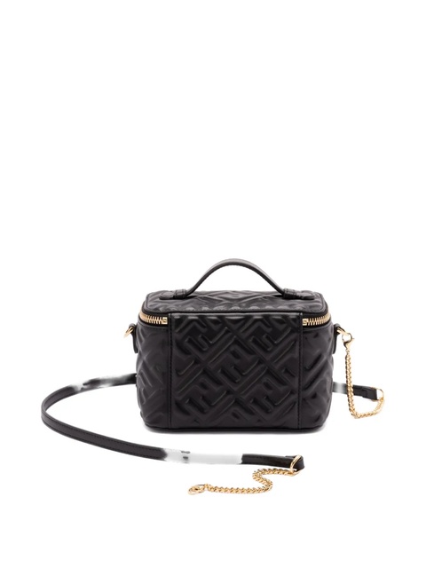 FENDI Vanity quilted leather mini crossbody bag - Black - zdjęcie produktu nr 2