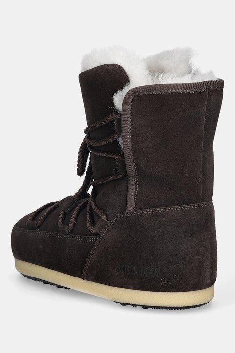 Moon Boot śniegowce zamszowe MB EVX BOOT SUEDE / SHEARLING kolor brązowy 80D1470050 M010 - zdjęcie produktu nr 2