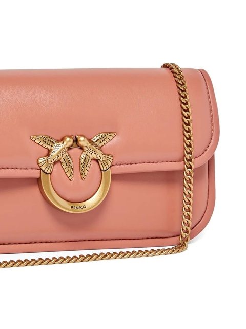 PINKO logo-embellished crossbody bag - Brown - zdjęcie produktu nr 1