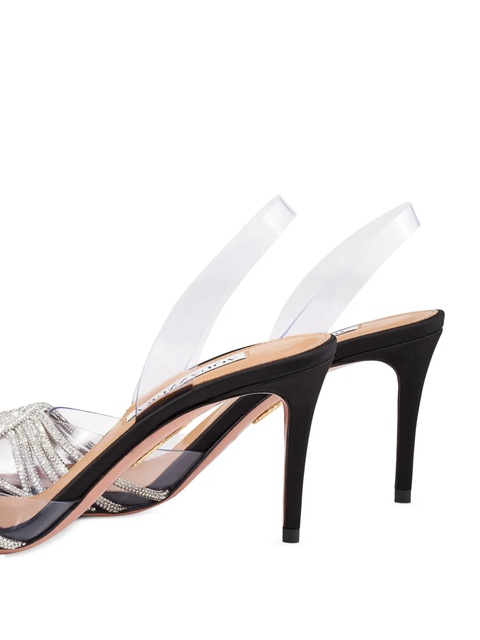 Aquazzura 75mm Gatsby slingback pumps - Black - zdjęcie produktu nr 2