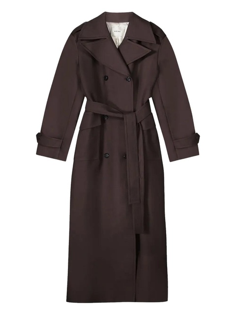 Róhe Claire double-breasted belted trench coat - Brown - zdjęcie produktu nr 1