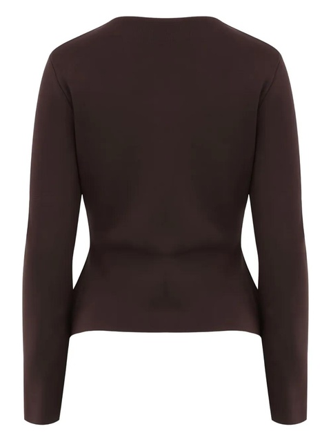 STAUD Rachela long-sleeve cardigan - Brown - zdjęcie produktu nr 2