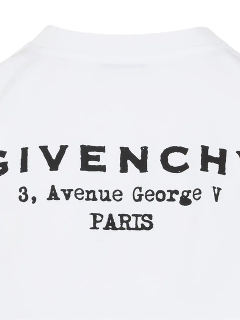 Givenchy logo-print cropped long-sleeve t-shirt - White - zdjęcie produktu nr 2
