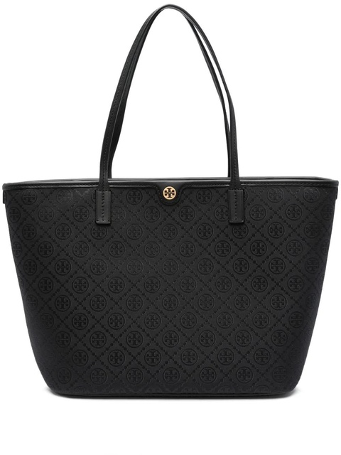 Tory Burch T Monogram zip tote bag - Black - zdjęcie produktu nr 1