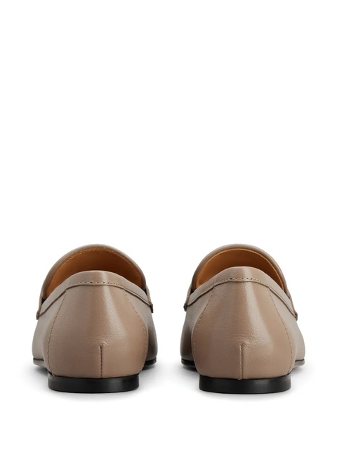 Tod's logo-plaque leather loafers - Neutrals - zdjęcie produktu nr 1