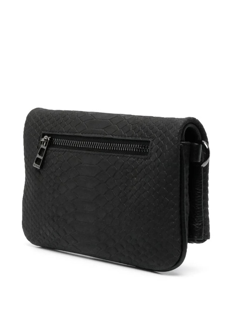 Zadig&Voltaire small crocodile-embossed crossbody bag - Black - zdjęcie produktu nr 2