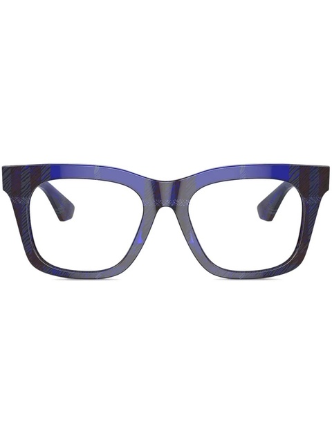 Burberry Eyewear checked glasses - Blue - zdjęcie produktu nr 1