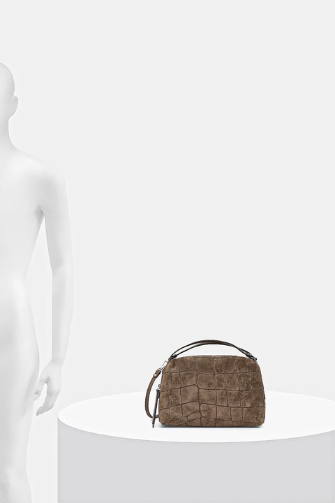 Gianni Chiarini torebka zamszowa ALIFA kolor zielony BS.8258.CMCOCCO - zdjęcie produktu nr 2