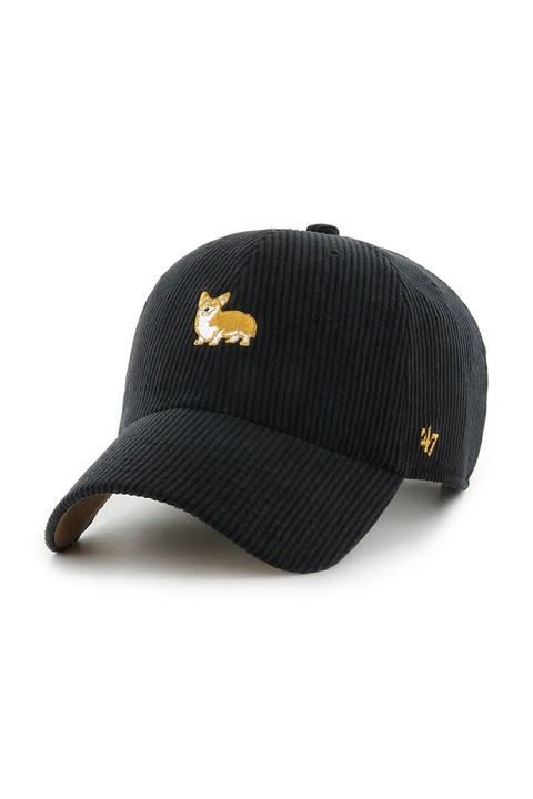 47 brand czapka z daszkiem Dog Cord Base Runner kolor czarny XXD-THCBR13EWS-BK - zdjęcie produktu nr 1
