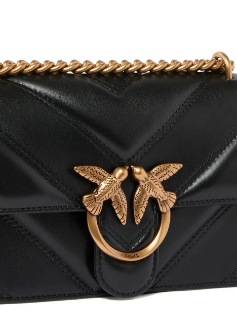 PINKO mini Love quilted Love Birds-embellished crossbody bag - Black - zdjęcie produktu nr 2
