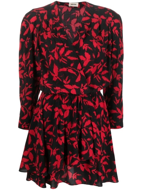 Zadig&Voltaire Rogers leaf-print minidress - Black - zdjęcie produktu nr 1