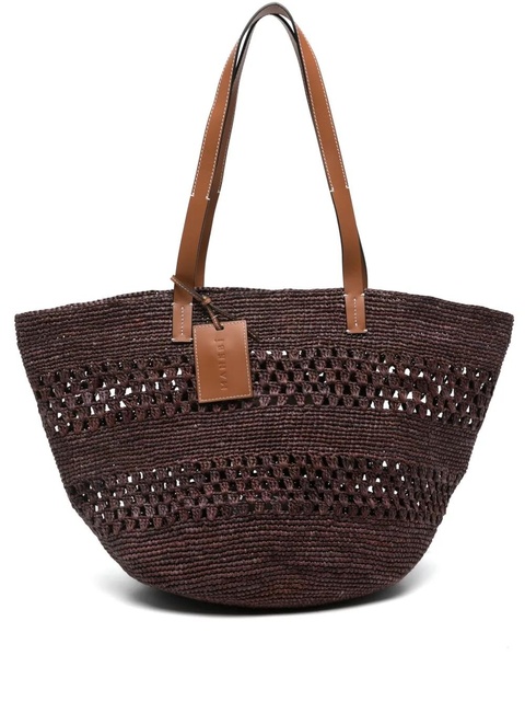 Manebi raffia shoulder bag - Brown - zdjęcie produktu nr 1