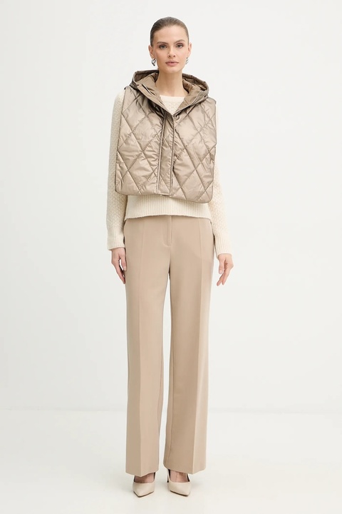 Morgan sweter z domieszką wełny MPAUL damski kolor beżowy MPAUL - zdjęcie produktu nr 2