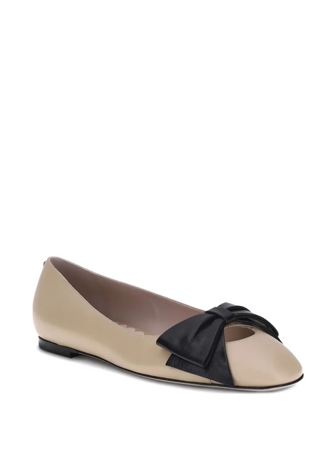 Valentino Garavani bow-embellished ballet flats - Neutrals - zdjęcie produktu nr 1
