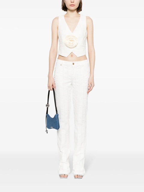 Blumarine mid-rise straight-leg jeans - White - zdjęcie produktu nr 1