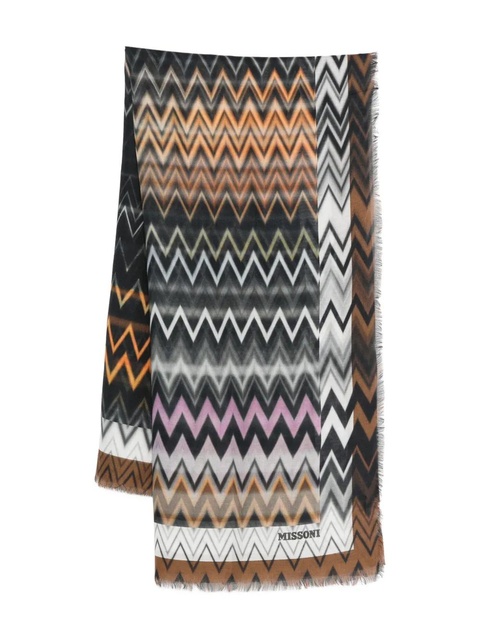 Missoni Chevron scarf (140cm x 140cm) - Brown - zdjęcie produktu nr 1