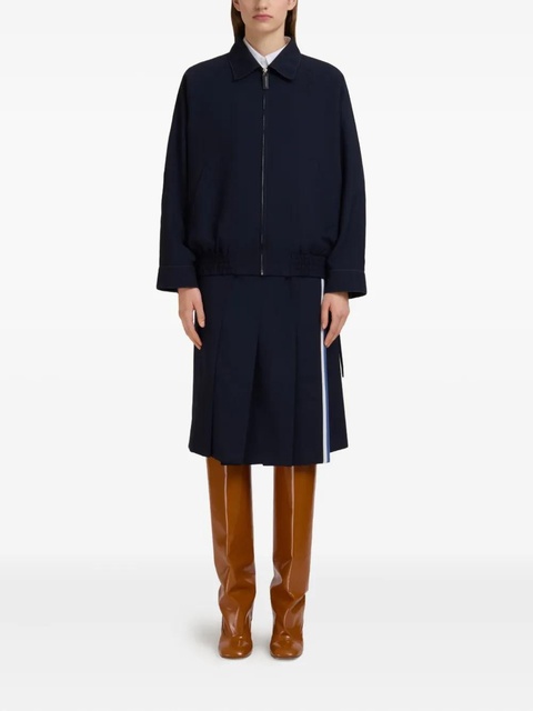 Marni zip-up bomber jacket - Blue - zdjęcie produktu nr 2