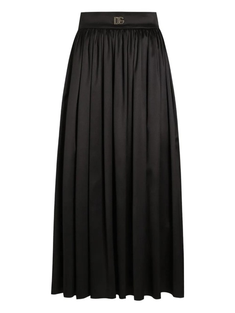 Dolce & Gabbana DNA pleated midi skirt - Black - zdjęcie produktu nr 1