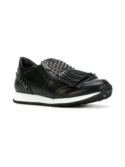 Tod's fringed slip-on sneakers - Black - zdjęcie produktu nr 1