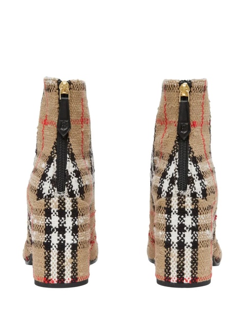 Burberry Vintage Check bouclé 85mm ankle boots - Neutrals - zdjęcie produktu nr 2
