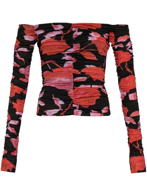 Blumarine draped top - Black - zdjęcie produktu nr 1