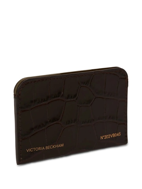 Victoria Beckham croco-effect cardholder - Brown - zdjęcie produktu nr 2