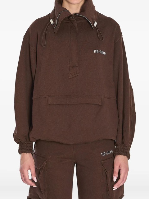 The Attico half-zip sweatshirt - Brown - zdjęcie produktu nr 1