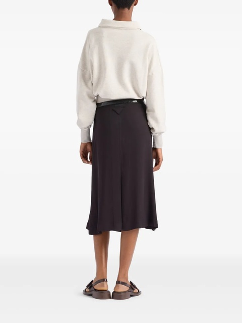 Prada satin skirt - Black - zdjęcie produktu nr 2