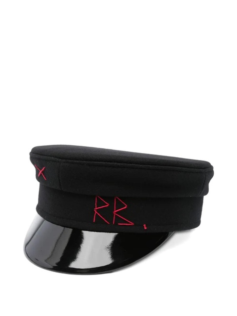 Ruslan Baginskiy embroidered-logo beret hat - Black - zdjęcie produktu nr 1