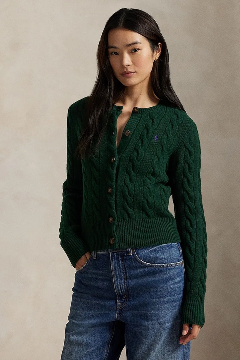 Polo Ralph Lauren sweter damski kolor zielony 211972104 - zdjęcie produktu nr 1