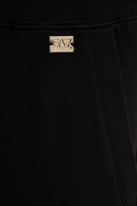 EA7 Emporio Armani spodnie dresowe damskie kolor czarny gładkie AF13135.7W000461 - zdjęcie produktu nr 1