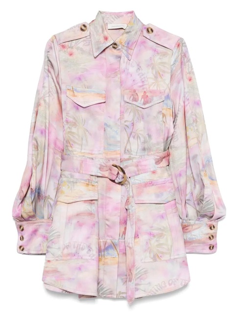 ZIMMERMANN Dawning mini dress - Purple - zdjęcie produktu nr 1